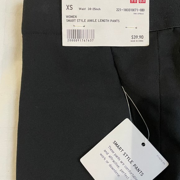 UNIQLO Smart Style Ankle Length Pants (Black XS) - Picture 3 of 5